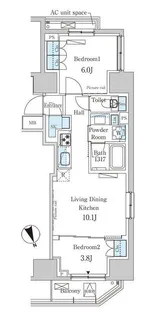 東京都港区西新橋3【マンション】の間取り