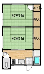石井アパート【2階】の間取り