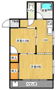 大幸ハイツ【6階】の間取り