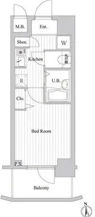サンテミリオン東麻布【7階】の間取り