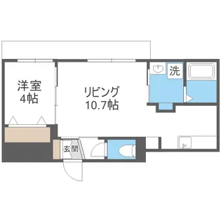 リーサ苗穂駅前【1階】の間取り