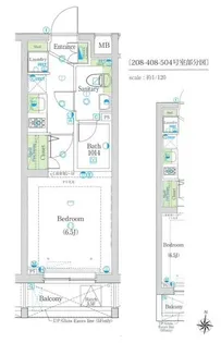 ヴォーガコルテ大森北【4階】の間取り