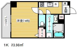 アドバンス三宮ステージア【6階】の間取り
