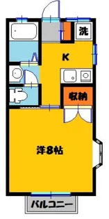 グリーンウッドII【2階】の間取り