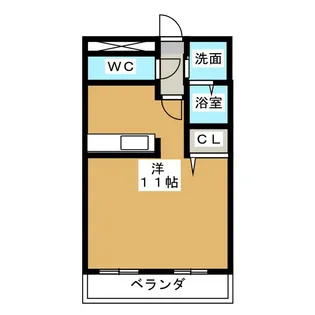 ヴェルディー橘【4階】の間取り