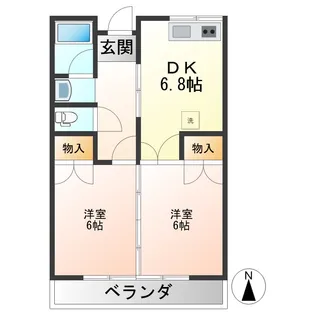 メゾンクロダ【1階】の間取り