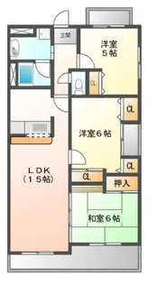 グランエール【4階】の間取り