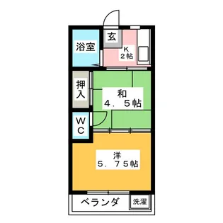 植村ハイツ【3階】の間取り