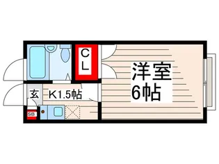 カラベル西葛西【1階】の間取り