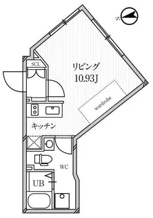 東京都新宿区新宿6【マンション】の間取り