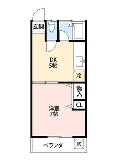 出水サンハイツ【2階】の間取り