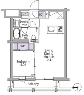 イプセ白金台【4階】の間取り