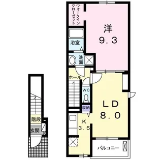 Casa-Sorriso【2階】の間取り