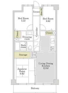 アーバンパーク常盤台公園ビー【5階】の間取り