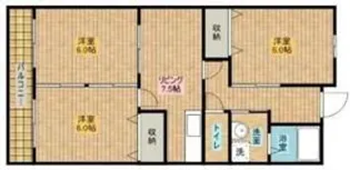 セントラルマンションII【2階】の間取り
