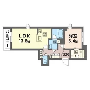 シロポール鷺沼【1階】の間取り