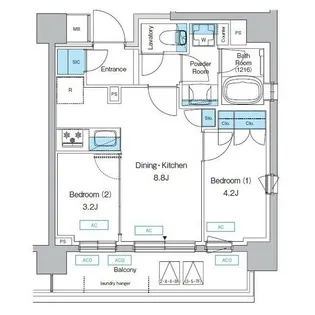 東京都世田谷区上馬5【マンション】の間取り