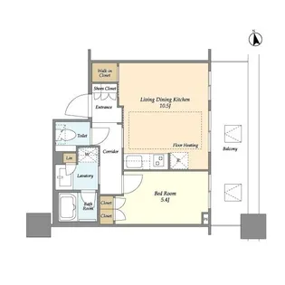 東京都港区白金1【マンション】の間取り