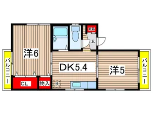 エースハイツ【3階】の間取り