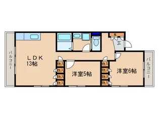 マウンテンハウス一里山【1階】の間取り