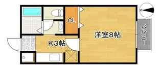 シェロスY・K中倉【2階】の間取り