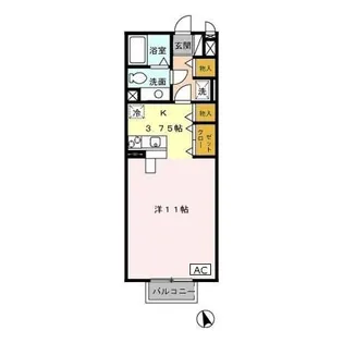 サン トゥール C【2階】の間取り