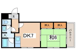 篠原グリ-ンハイツ【1階】の間取り