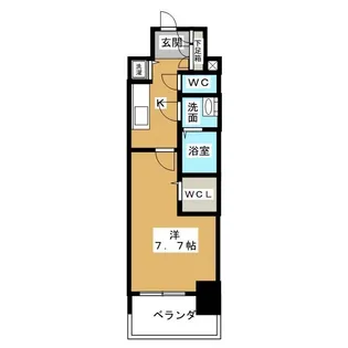 プレサンスジェネ葵【4階】の間取り