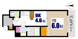 ダイアパレス東白島【2階】の間取り
