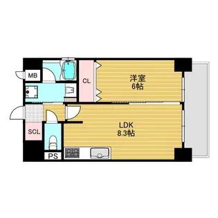 ザ・ロイヤル【9階】の間取り