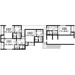 ヒロアーカ新守山【1階】の間取り