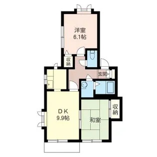 コーポ神山【1階】の間取り