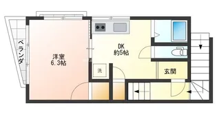 富田ビル【2階】の間取り