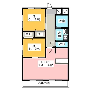 GRANDUKE松原【4階】の間取り
