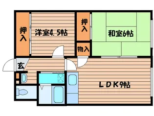 エリザベ-ト北31-2【4階】の間取り