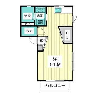 SunWood五軒家【2階】の間取り