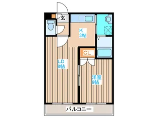 栄通銀座パレス【4階】の間取り