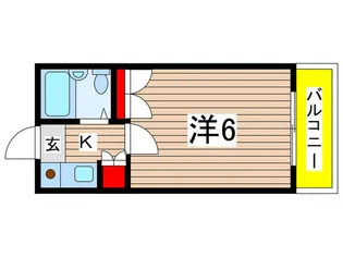 グランディ井田【1階】の間取り