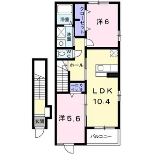 グランツイリーデA【2階】の間取り
