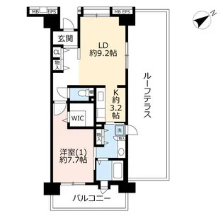 URコンフォール菅仙谷【9階】の間取り