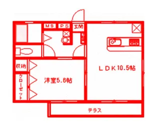 ガーネットヒルFK【2階】の間取り