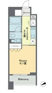 ベルファース戸越スタティオ【6階】の間取り