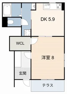 L’ange vert【1階】の間取り