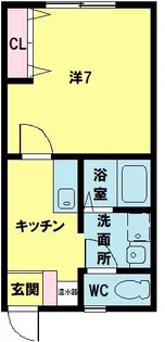 ブレッドハイツ【1階】の間取り