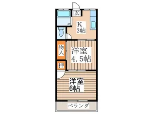 小菅ハイツ【1階】の間取り