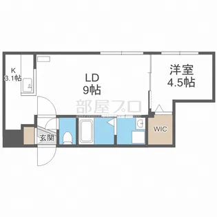 RITZ GRANDE 豊平公園【4階】の間取り