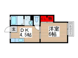 ベルコーポ8【2階】の間取り