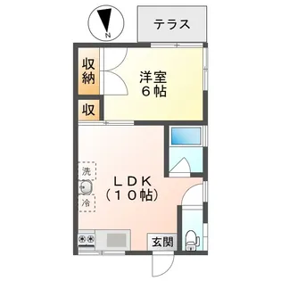 ナチュール片淵【1階】の間取り