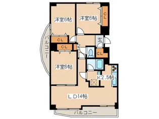 プレインアヴェニュ-【7階】の間取り