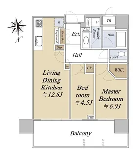 パークコート浜離宮 ザ タワー【36階】の間取り